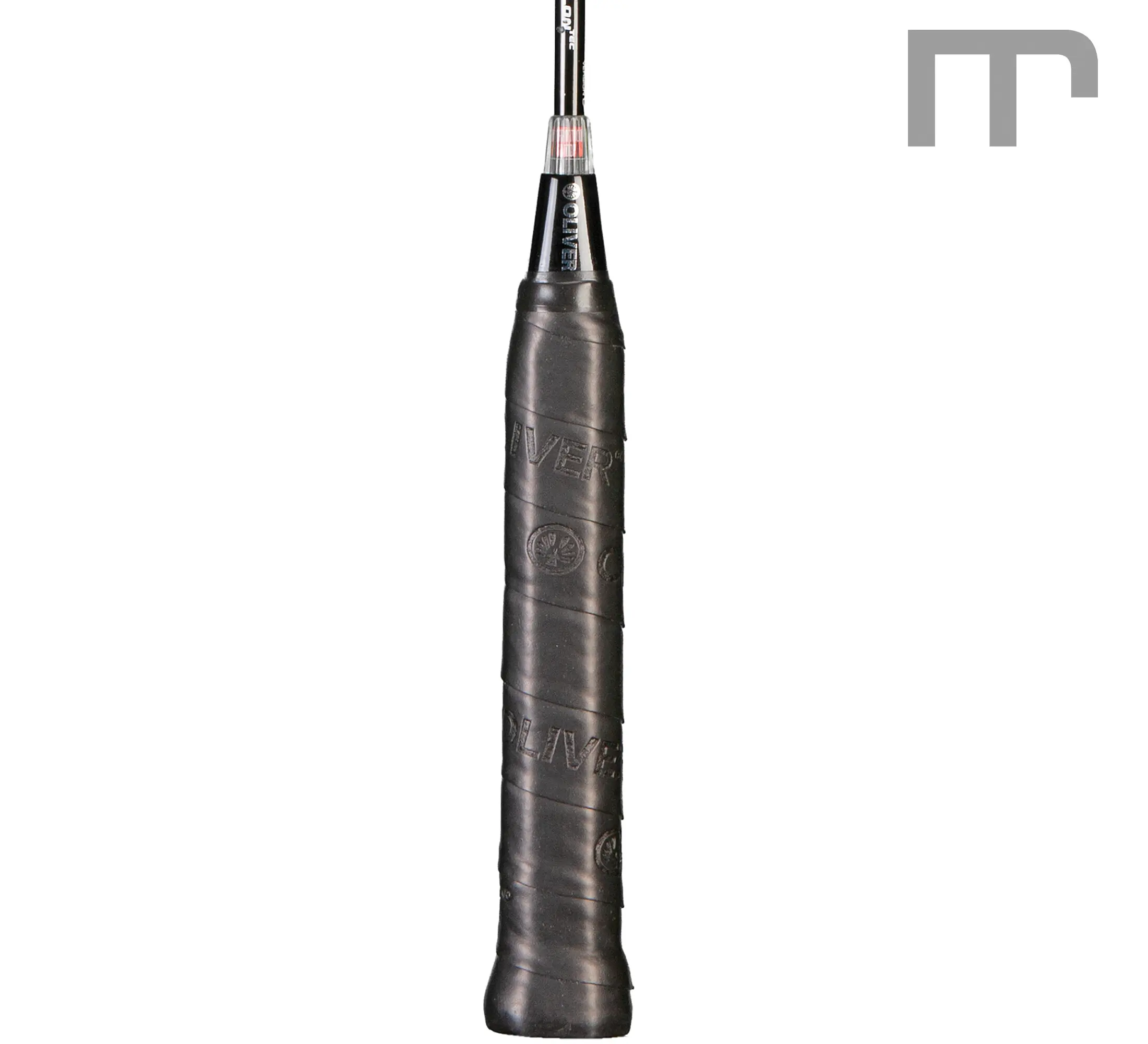 OLIVER FLEXTER PC Badminton-Schläger (Kat. D) – ideal für A-Defensive, mittel Schaft, leicht grifflastig, 83 g – Griffbereich | Material: Carbon, Eigenschaften: leicht · unterstützt dein Spiel | jetzt preiswert kaufen bei mss-sport Schweiz