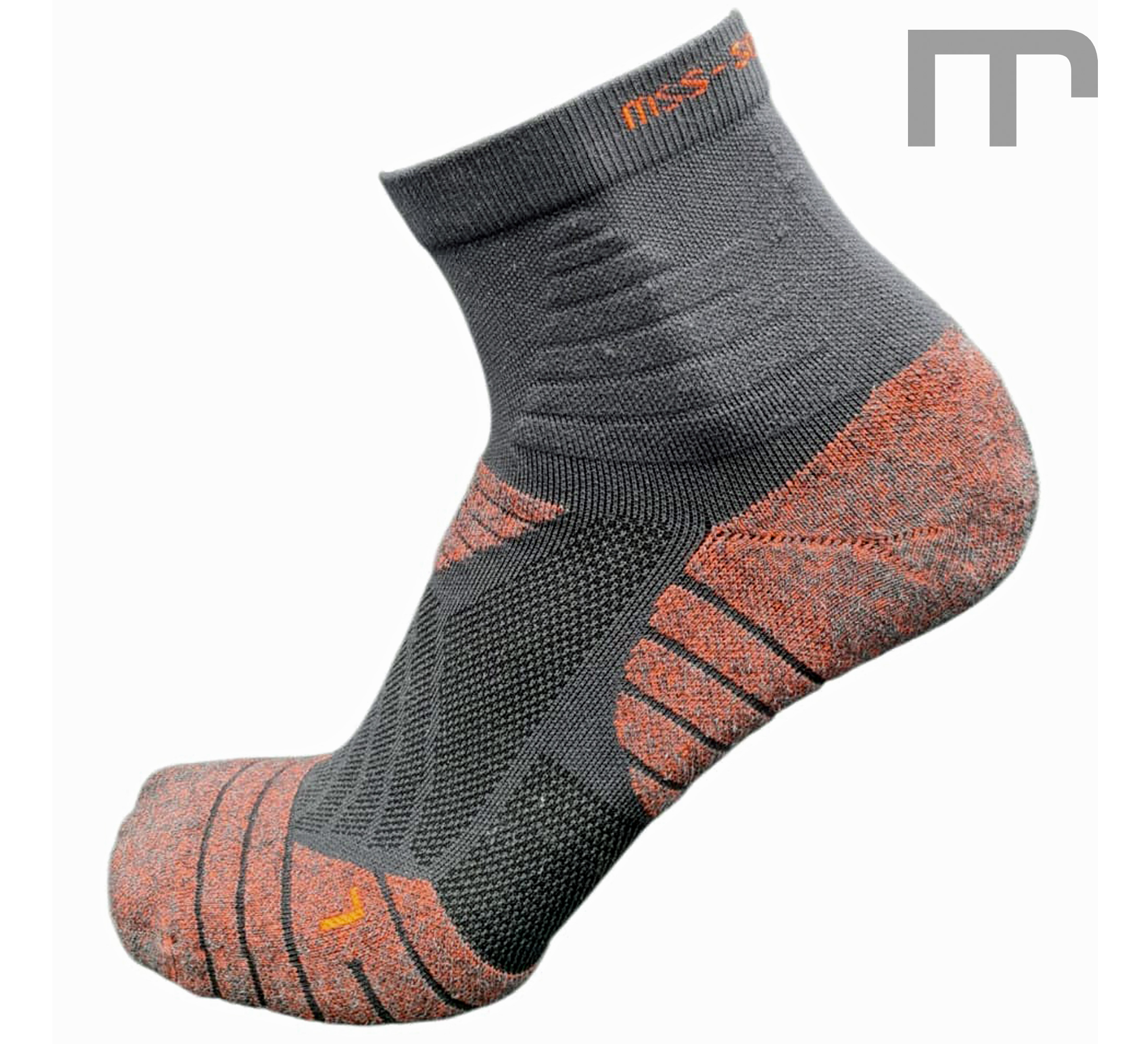 mss-socks GO 7500 MID grey orange