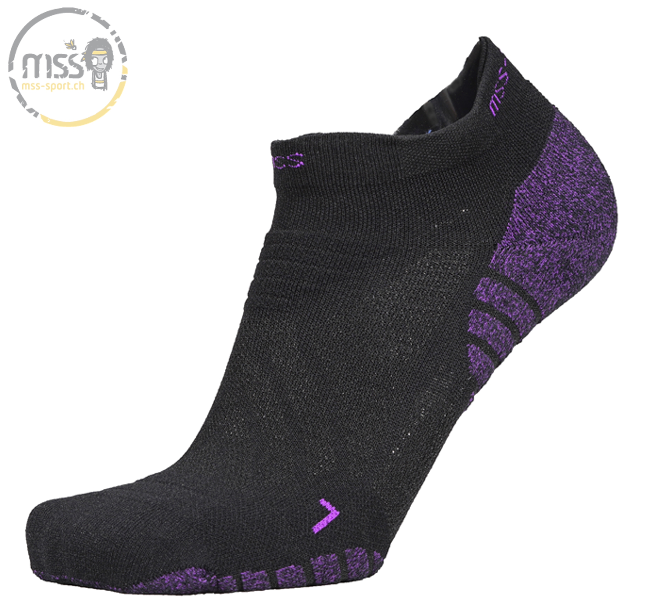 mss-socks GO 7300 low Lady black purple
