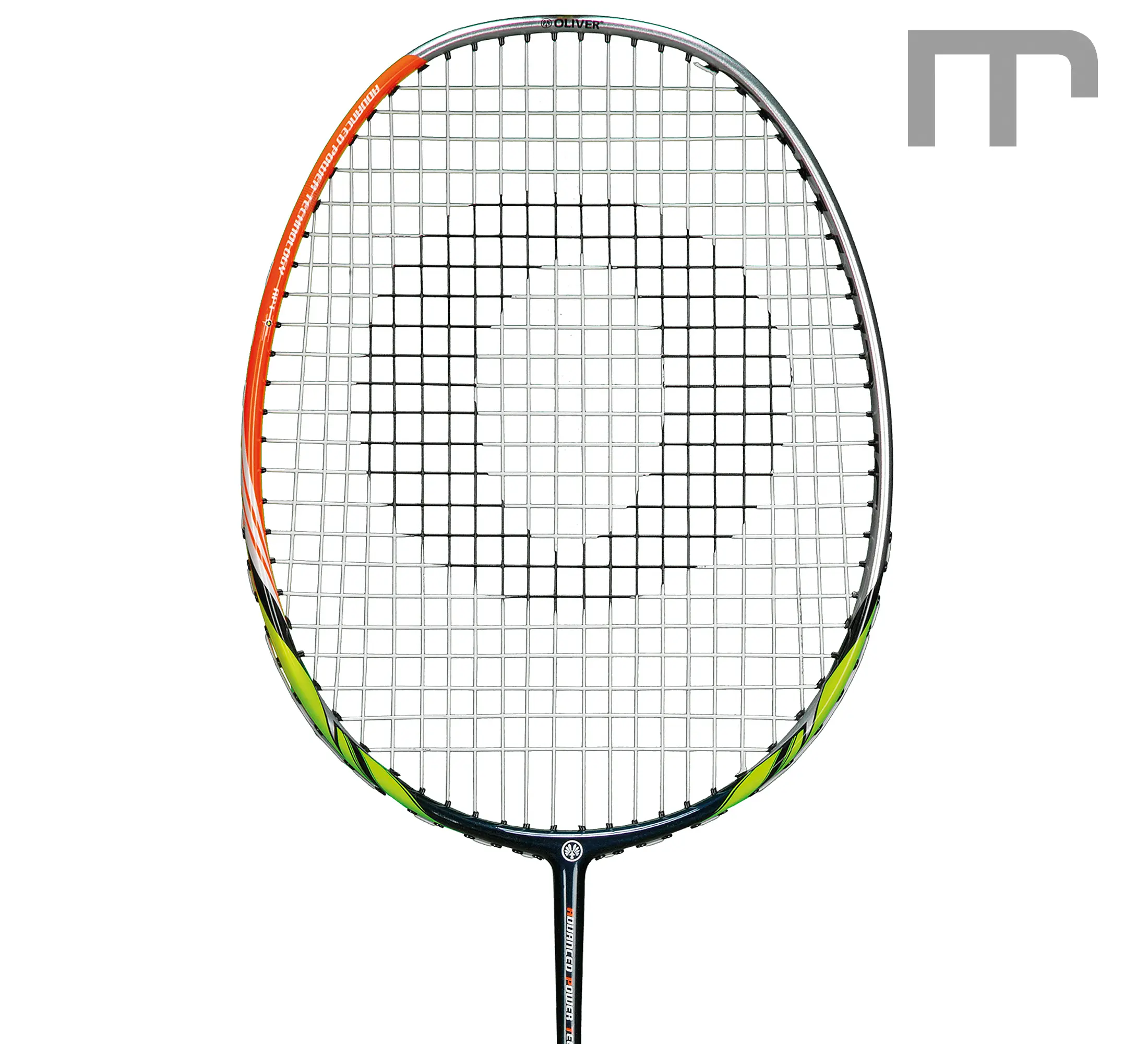 OLIVER SPEKTROS 305 – best deal head view | mss-sport Switzerland OLIVER SPEKTROS 305 Badminton-Schläger (Kat. E) – ideal für Schulsport, mittel-steif Schaft, leicht kopflastig, 85 g – Schlägerkopf | Material: Carbon, Eigenschaften: leicht · unterstützt dein Spiel | jetzt preiswert kaufen bei mss-sport Schweiz