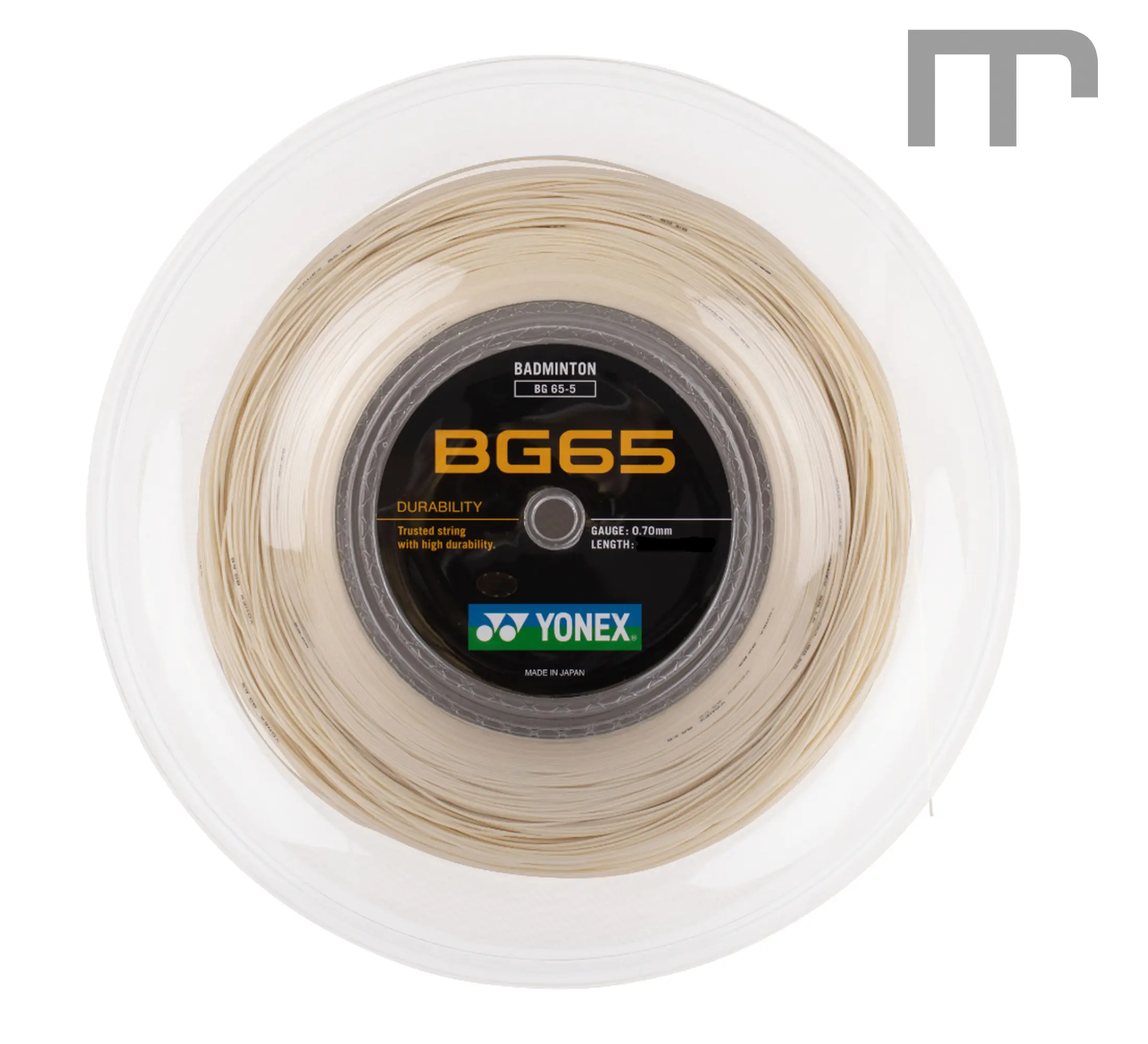 YONEX BG 65 amber – weiche, haltbare Badminton-Saite mit Komfort & Armschonung – erhältlich bei mss-sport Schweiz