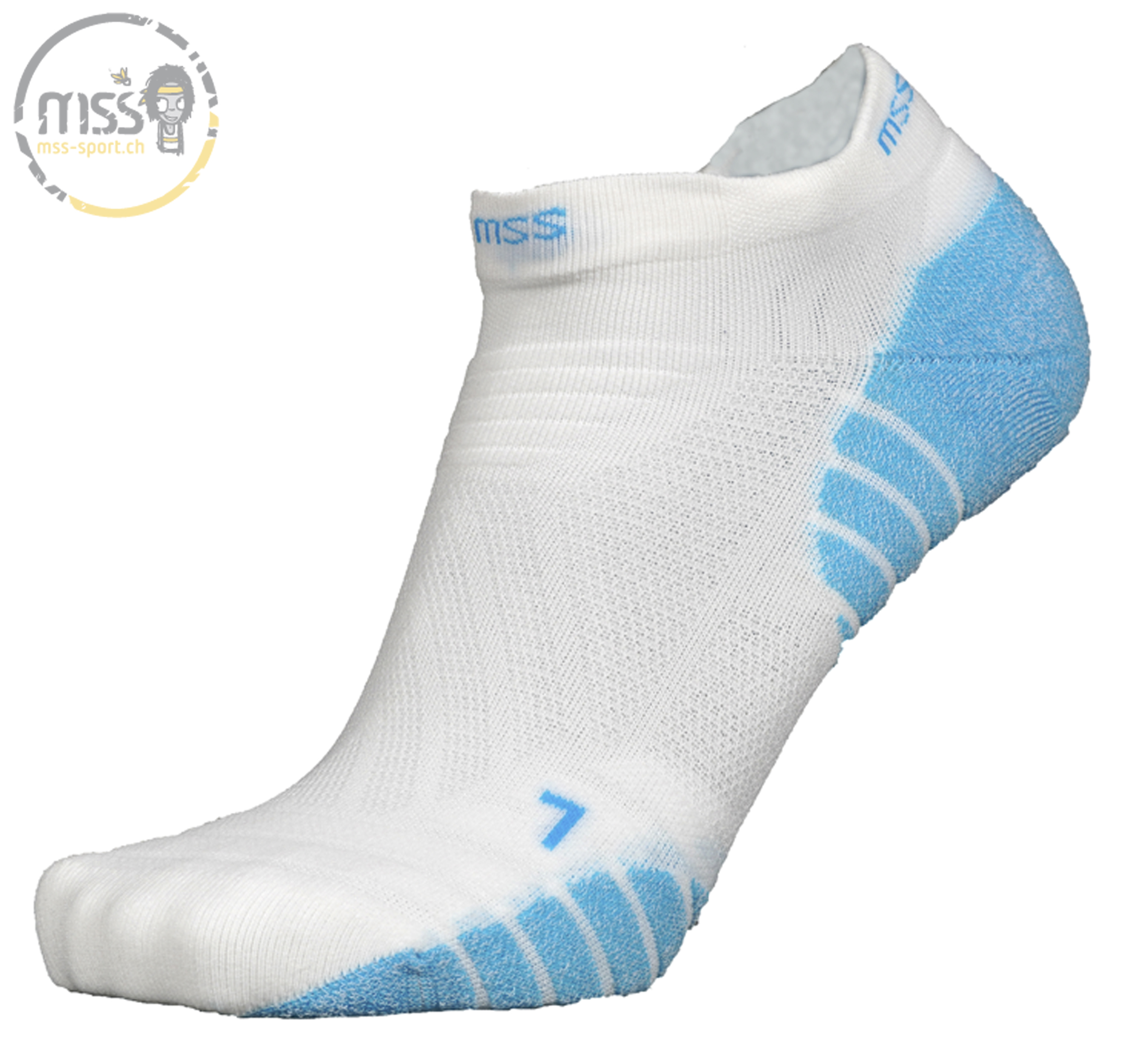 mss-socks GO 7300 low Lady white blue