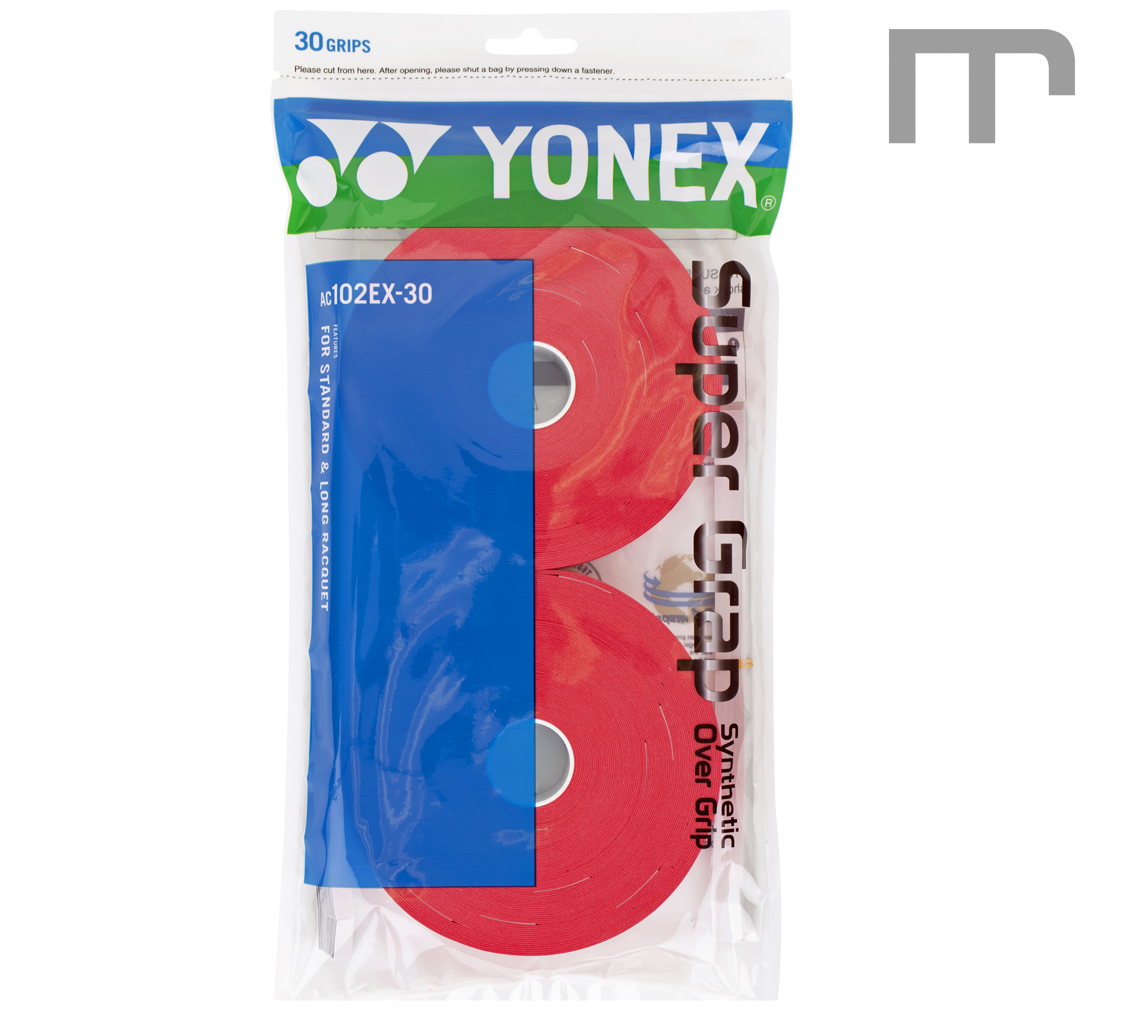 Yonex Super Grap 'Wet Grap' AC102EX-30 rouleau red Yonex Super Grap 'Wet Grap' AC102EX-30 rouleau red