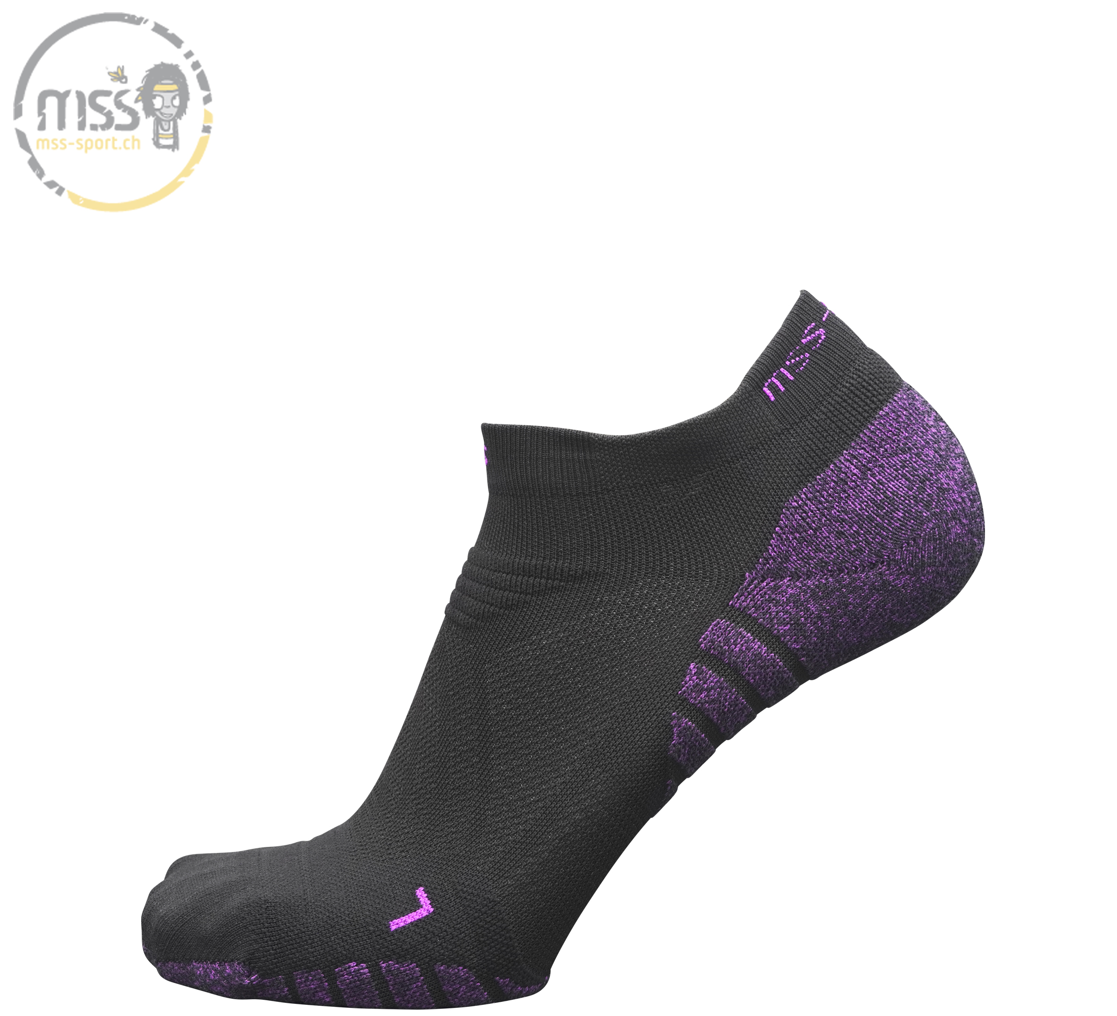 mss-socks GO 7300 low Lady black purple