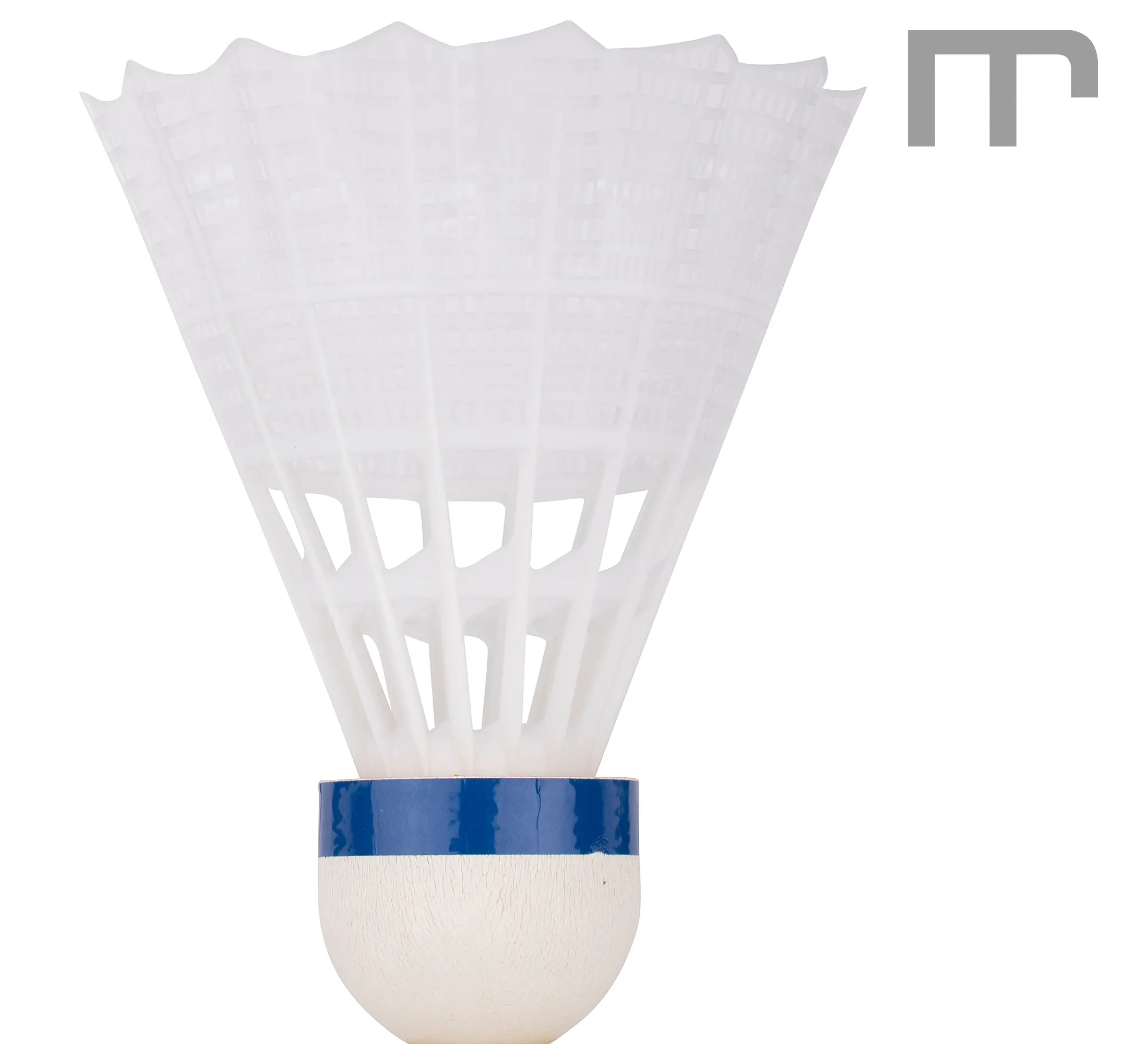 Badmintonball YONEX MAVIS 350 aus Nylon mit Naturkork-Kopf, gelbes oder weisses Kleid. Geschwindigkeiten grün (langsam), blau (mittel) und rot (schnell). Sehr haltbar, stabiler Flug – ideal für Schule, Center und Club.