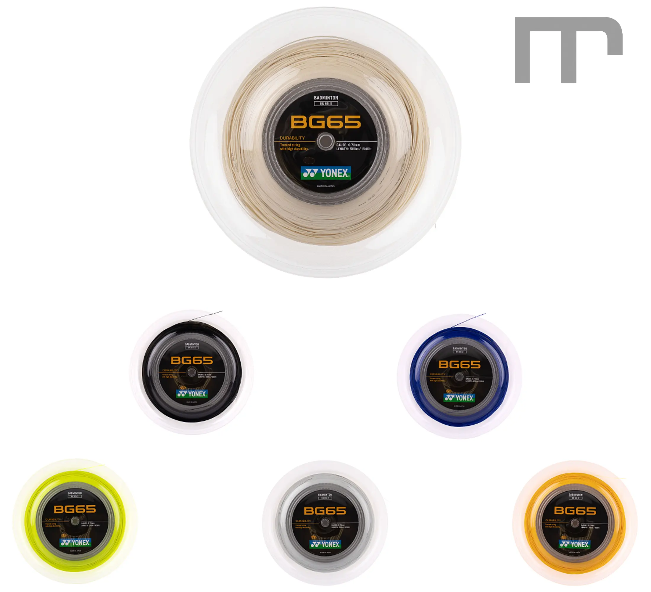 YONEX BG 65 Farben – weiche, haltbare Badminton-Saite mit Komfort & Armschonung – erhältlich bei mss-sport Schweiz