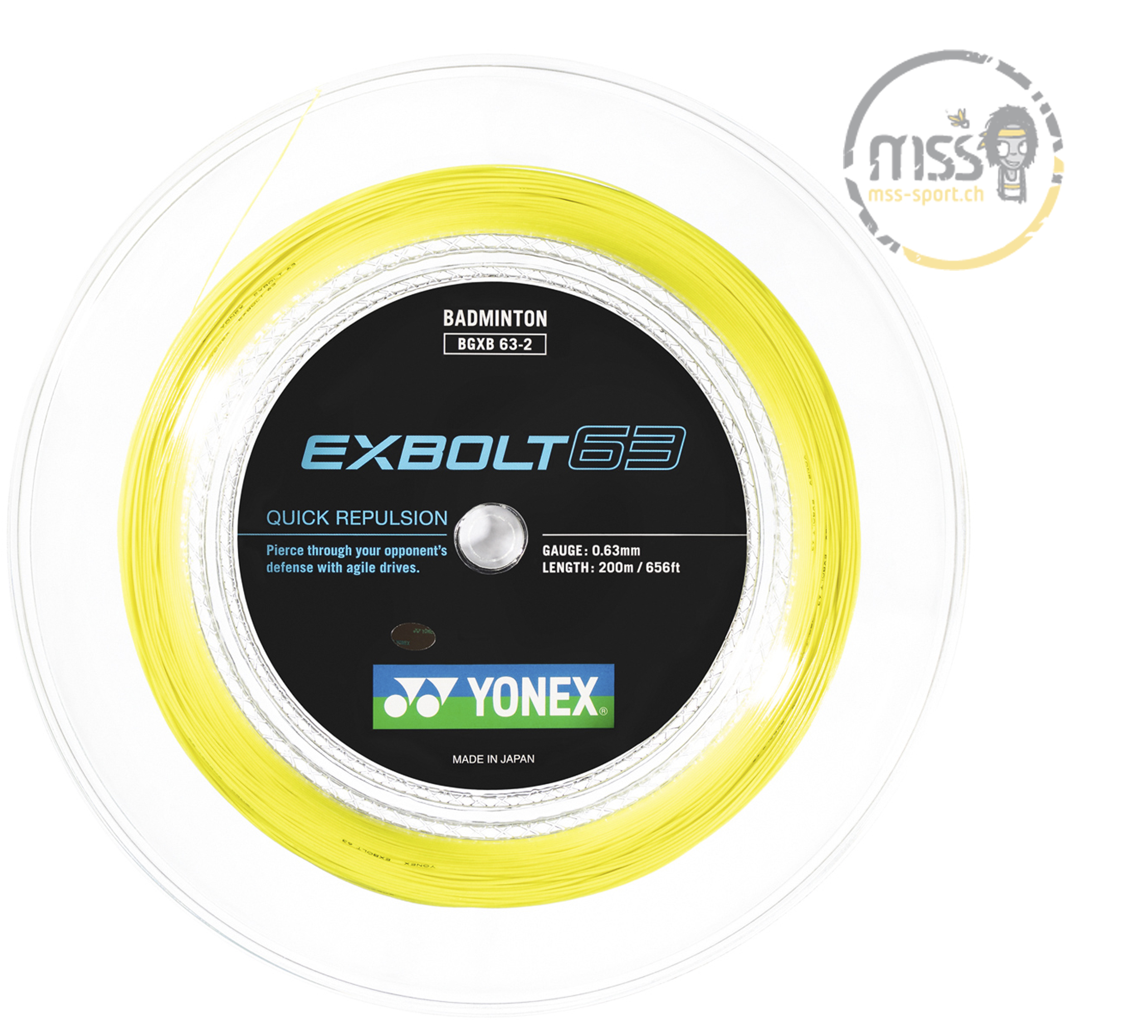 Yonex Exbolt 63 yellow Yonex Exbolt 63 yellow