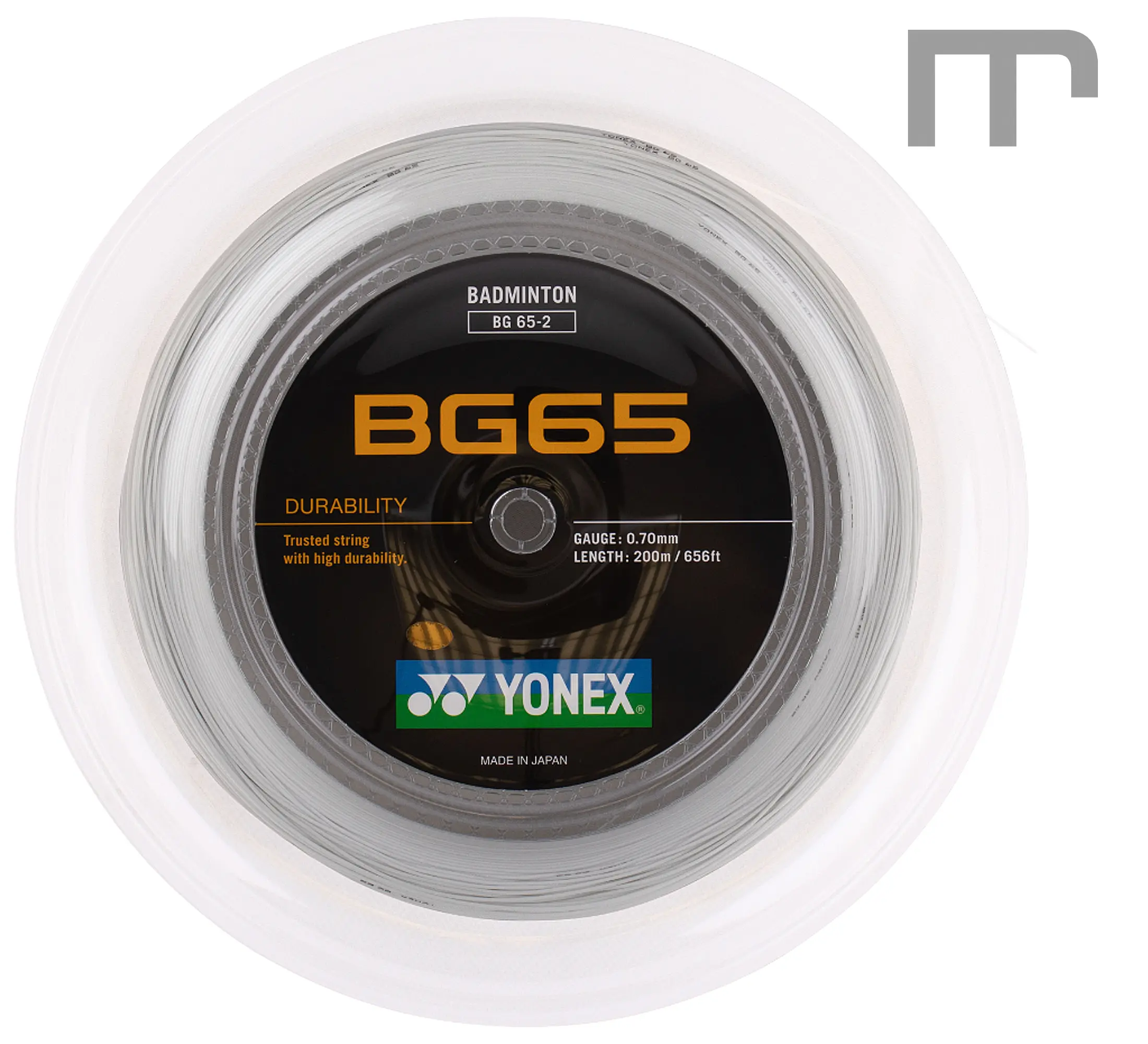 YONEX BG 65 white – weiche, haltbare Badminton-Saite mit Komfort & Armschonung – erhältlich bei mss-sport Schweiz