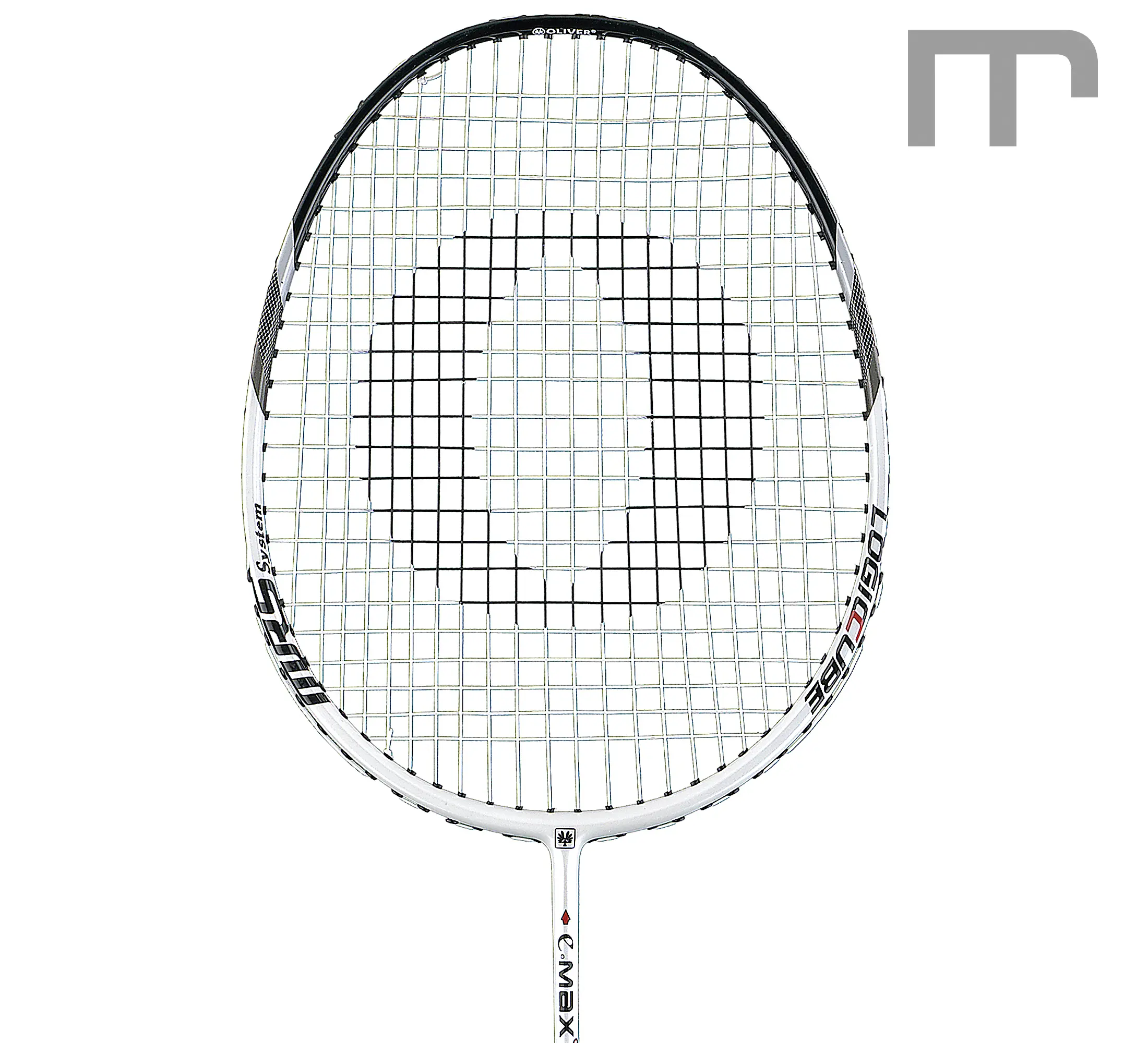 OLIVER E-MAX 88 – best deal head view | mss-sport Switzerland OLIVER E-MAX 88 Badminton-Schläger (Kat. E) – ideal für Schulsport, mittel-steif Schaft, kopflastig, 82 g – Schlägerkopf | Material: Schaft Carbon · Kopf Aluminium, Eigenschaften: leicht · stabil · preiswert | jetzt preiswert kaufen bei mss-sport Schweiz