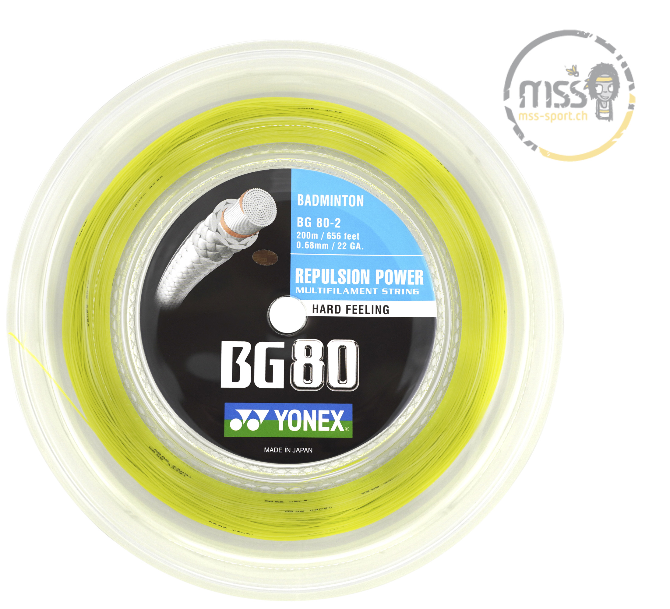 Yonex BG 80 yellow Yonex BG 80 yellow