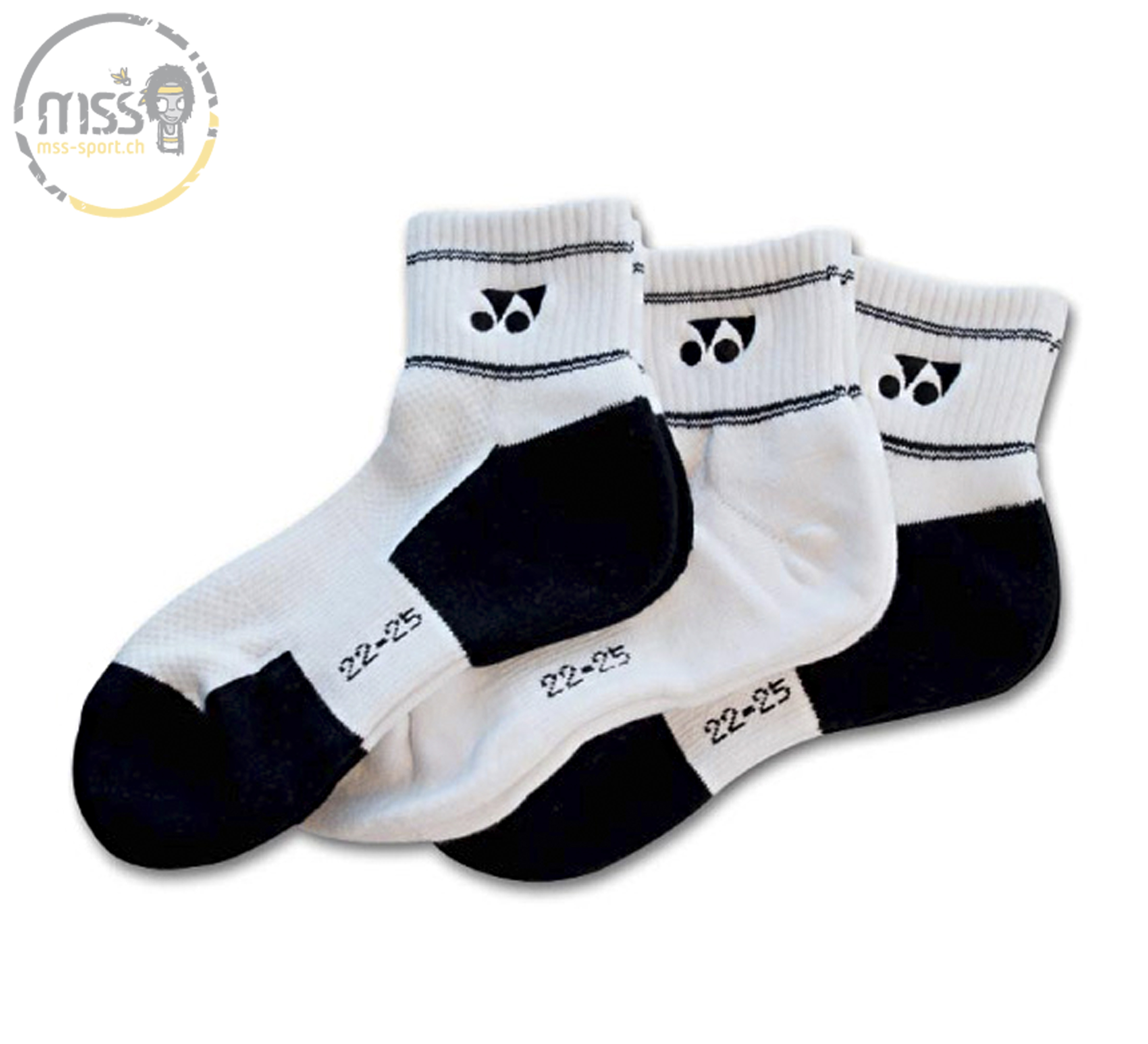 Yonex Sock long 8423 white 3 Pack Yonex Sock long 8423 white 3 Pack