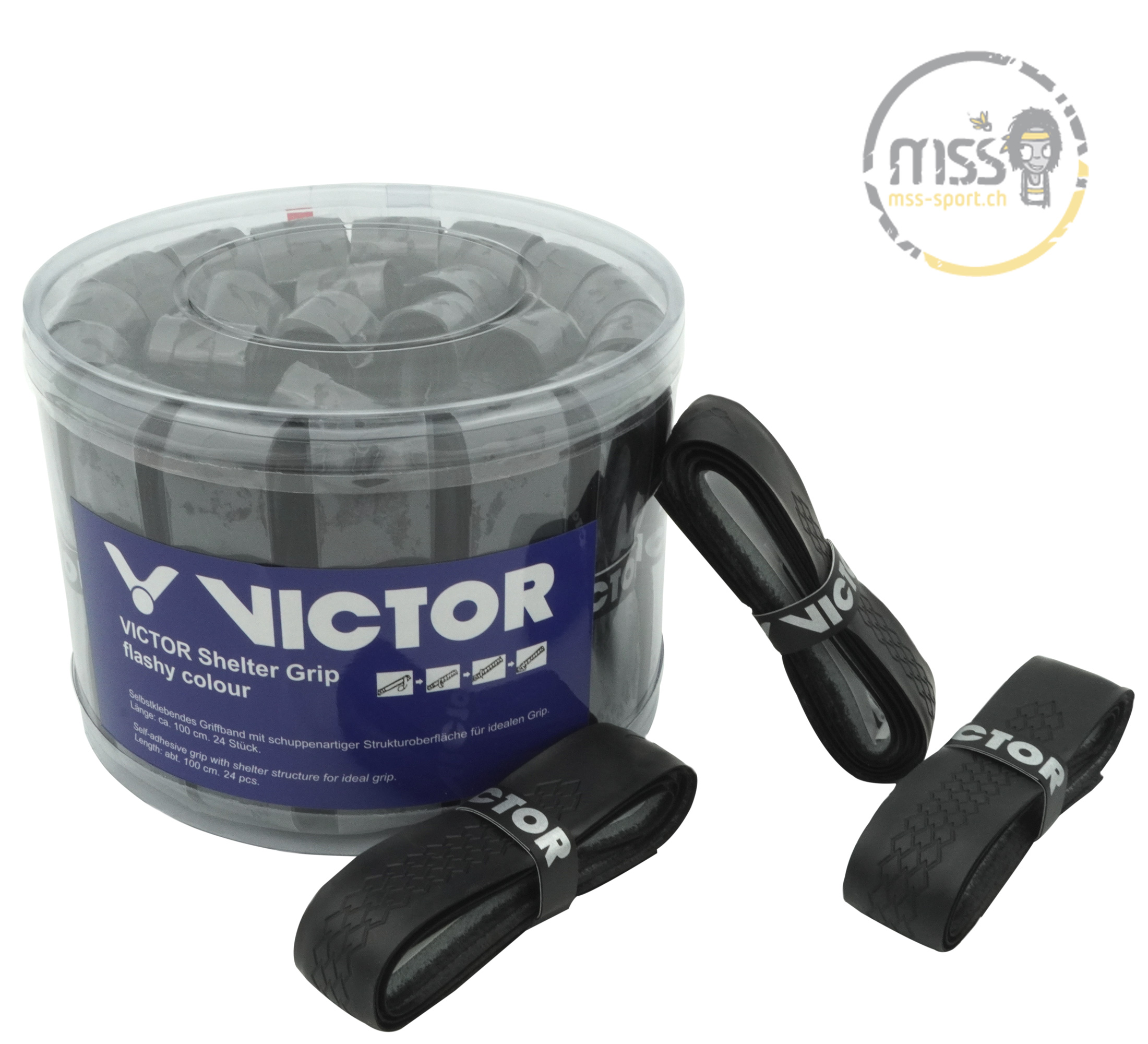 Victor Shelter Grip Box à 24 black