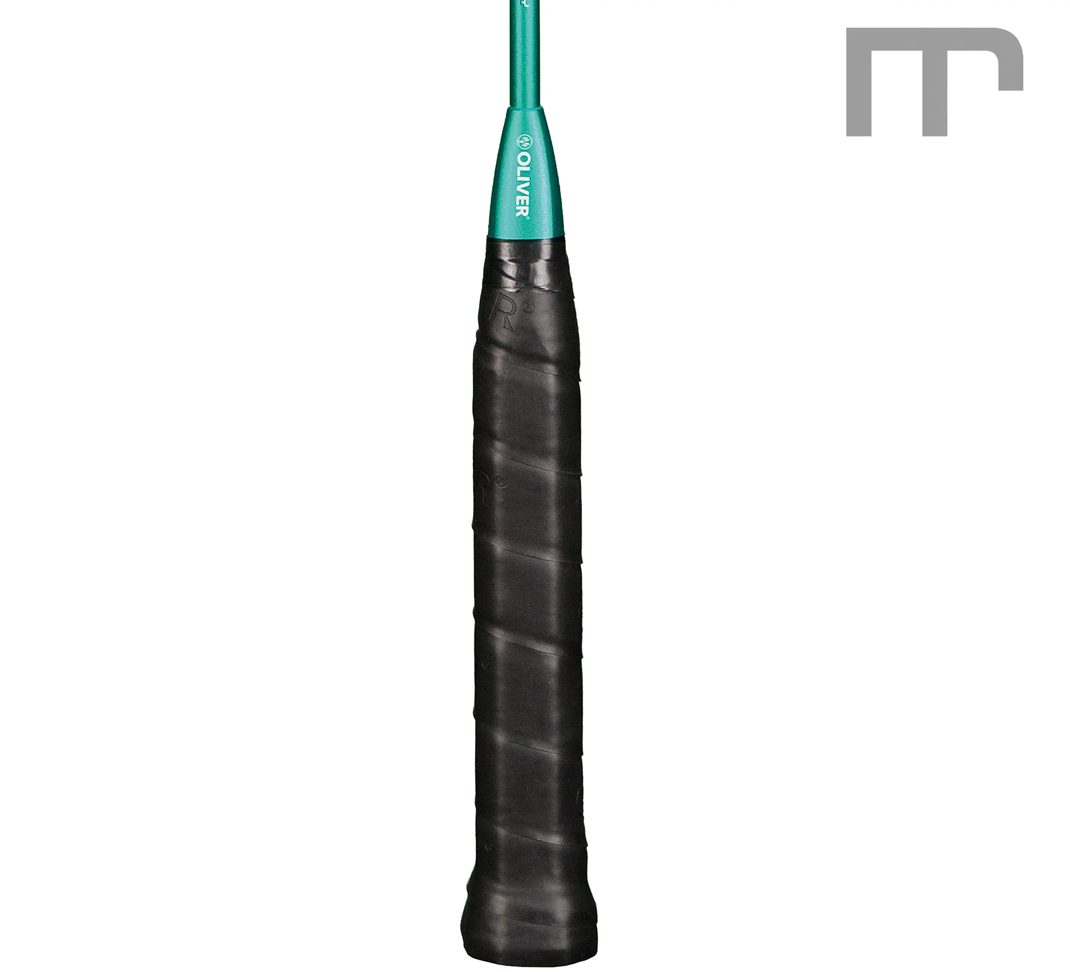 OLIVER XPRO 30 Badminton-Schläger (Kat. D) – ideal für Beginner, flexibel Schaft, kopflastig, 83 g – Griffbereich | Material: Carbon, Eigenschaften: leicht · unterstützt dein Spiel | jetzt preiswert kaufen bei mss-sport Schweiz