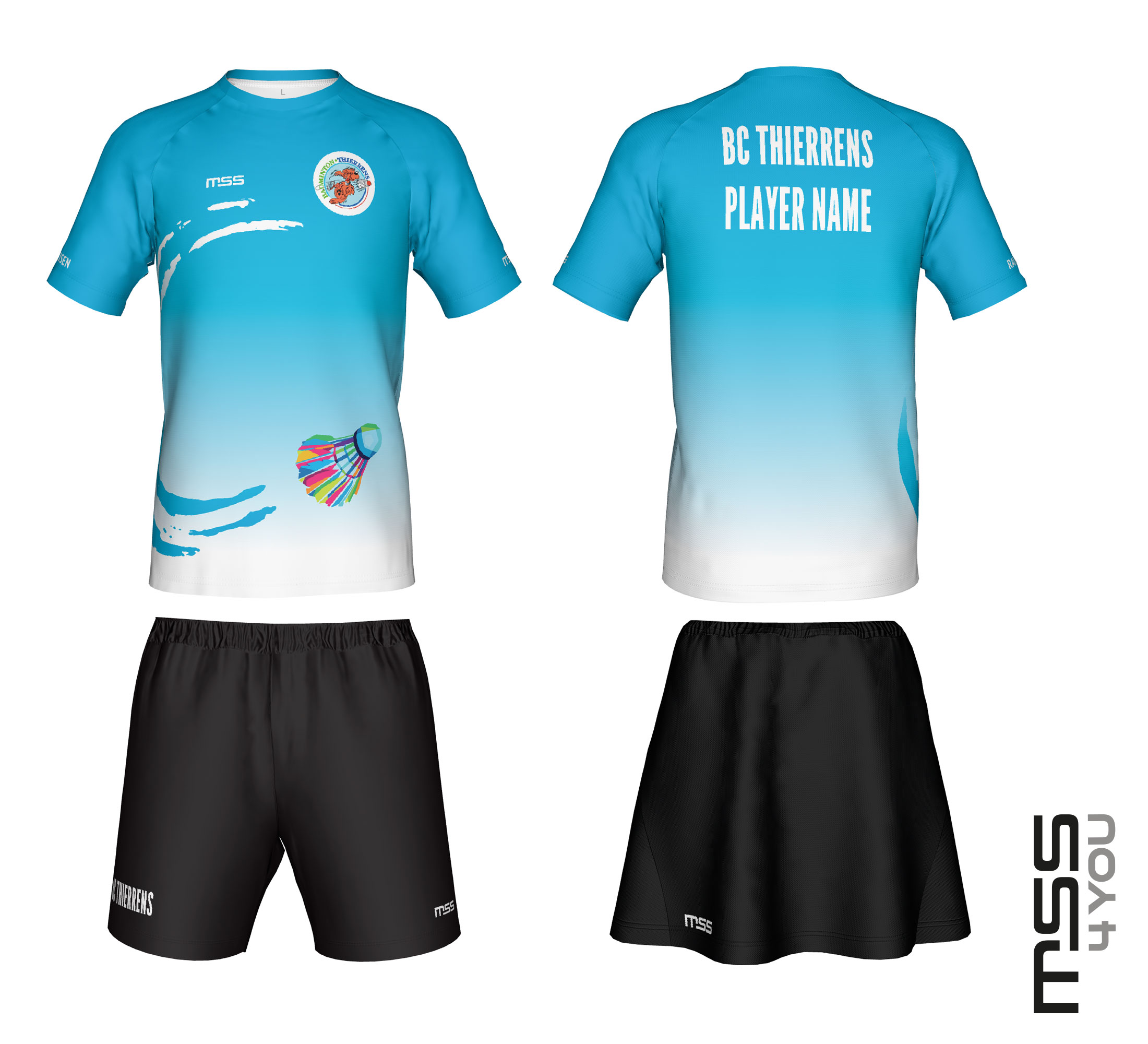 mss Clubtextil Badminton Thierrens