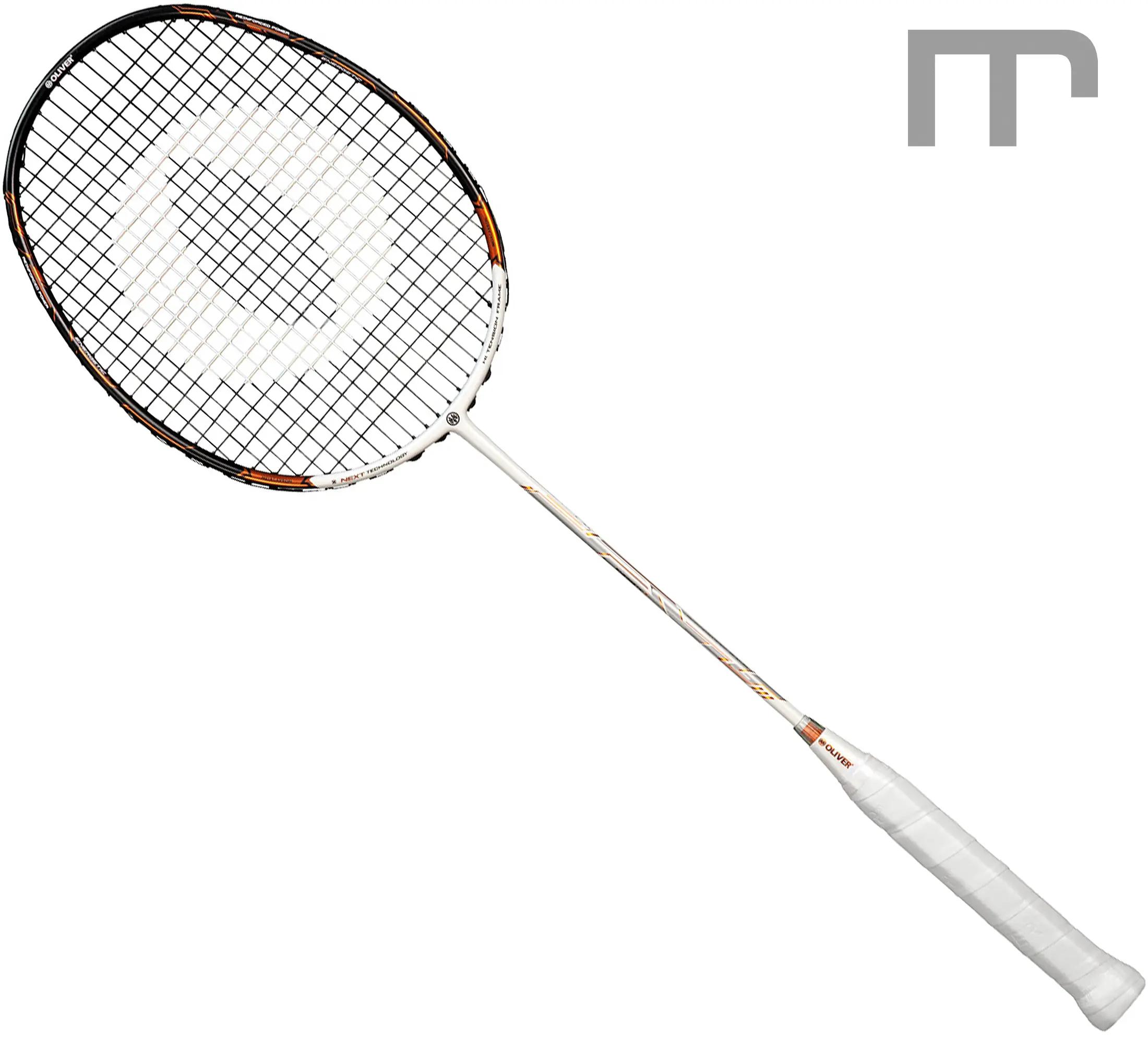 OLIVER ENERGETIC K7 – best deal front view | mss-sport Switzerland OLIVER ENERGETIC K7 raquette de badminton (cat. B) – idéale pour pv-défensif, tige moyen rigide, légèrem. en manche, 85 g – vue avant | Matériau : carbone, Caractéristiques : léger · favorise ton jeu | acheter à prix avantageux chez mss-sport Suisse
