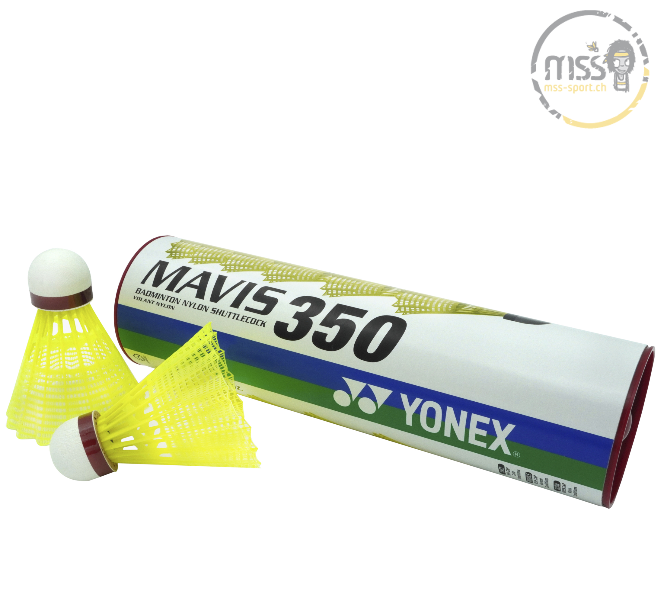 Yonex Mavis 350, jaune/rouge