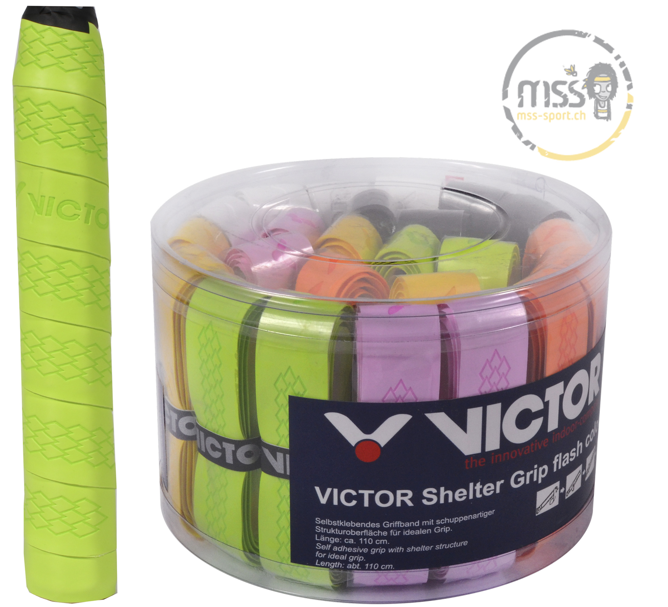 Victor Shelter Grip Box à 24 assortiert
