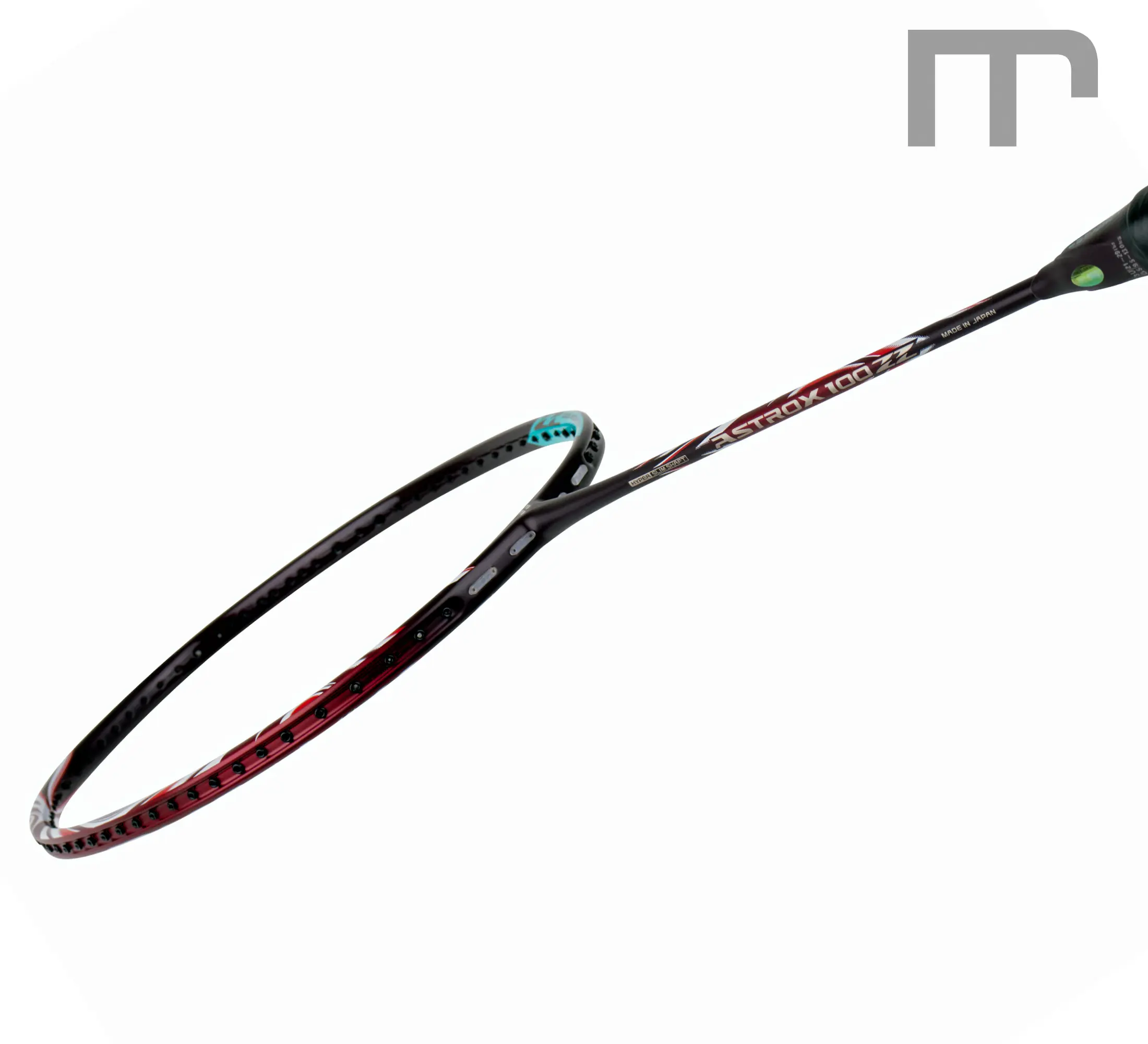 YONEX ASTROX 100 ZZ KURENAI – détail du cadre Détail du cadre de la YONEX ASTROX 100 ZZ KURENAI, finition premium et puissance – mss-sport Suisse