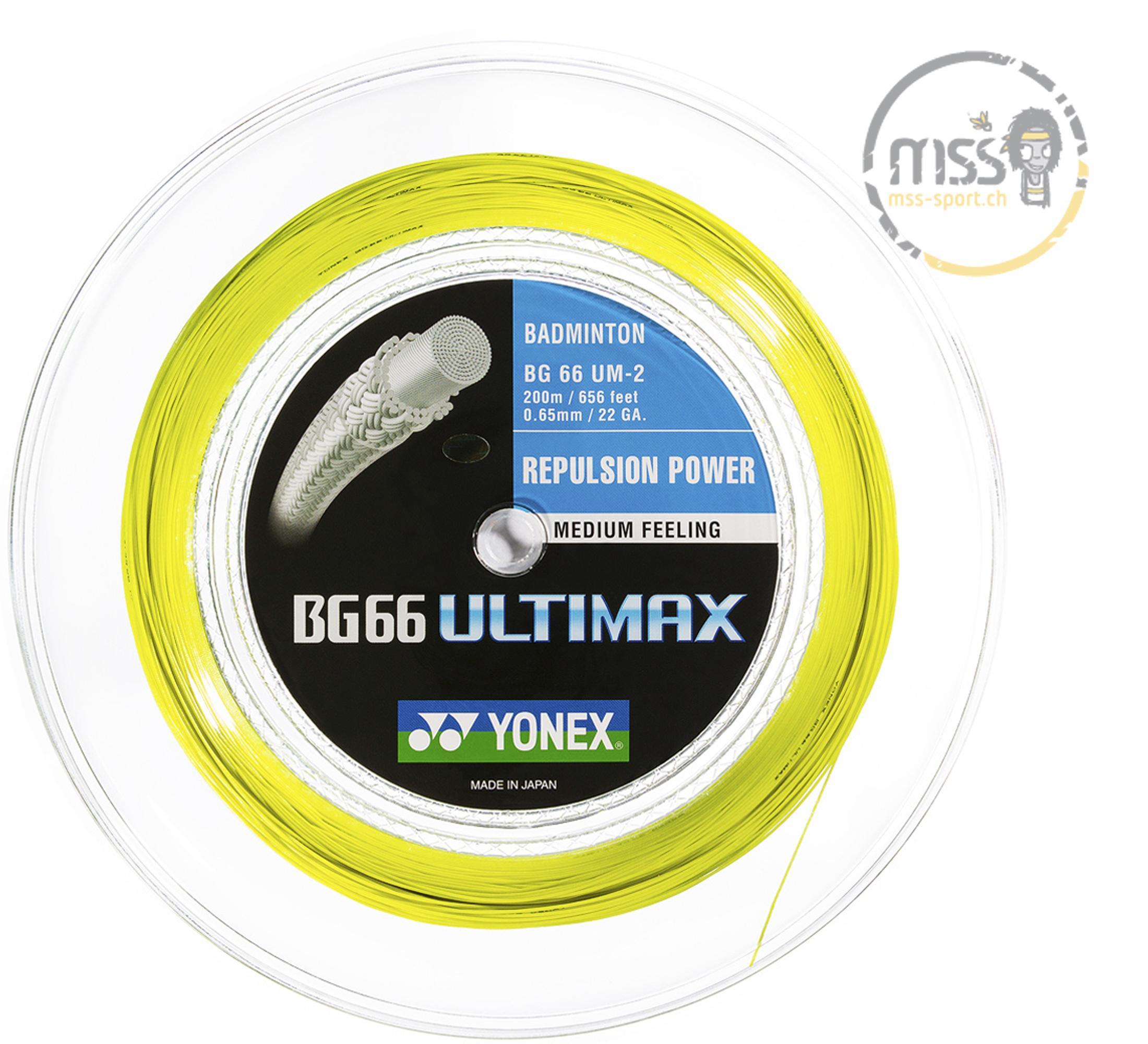 Yonex BG 66 Ultimax yellow Yonex BG 66 Ultimax yellow