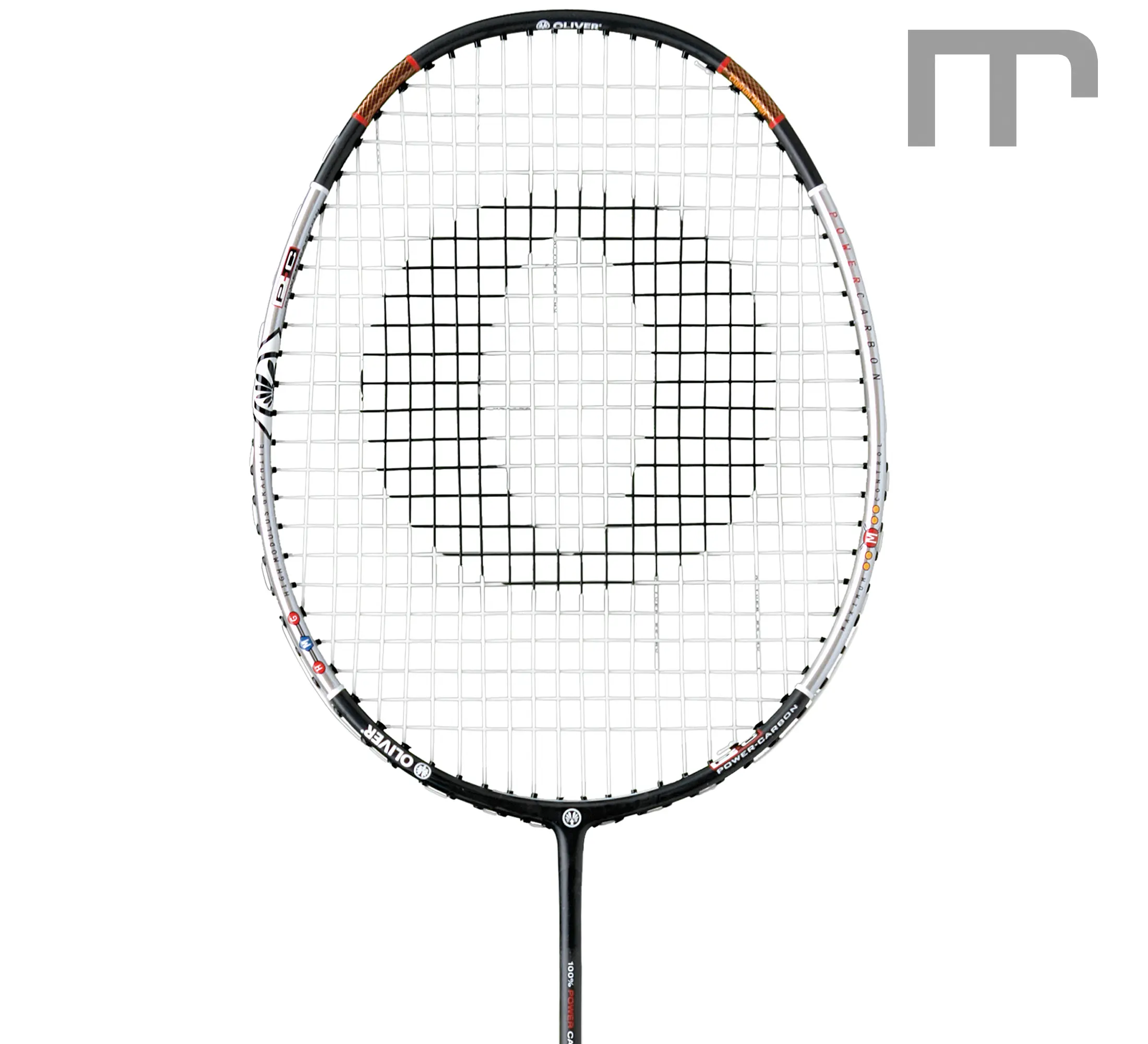OLIVER FLEXTER PC raquette de badminton (cat. D) – idéale pour pv-défensif, tige moyen, légèrem. en manche, 83 g – tête | Matériau : carbone, Caractéristiques : léger · favorise ton jeu | acheter à prix avantageux chez mss-sport Suisse